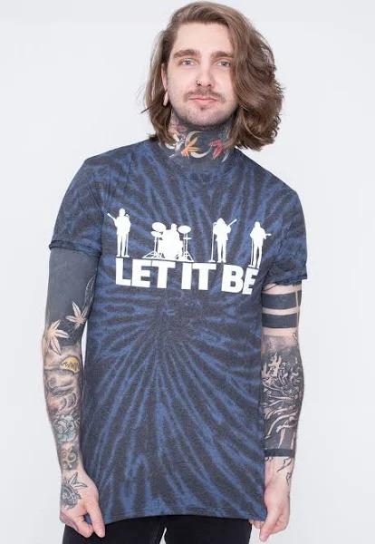 The Beatles - Let It Be Silhouette Dip Dye - T-Shirt