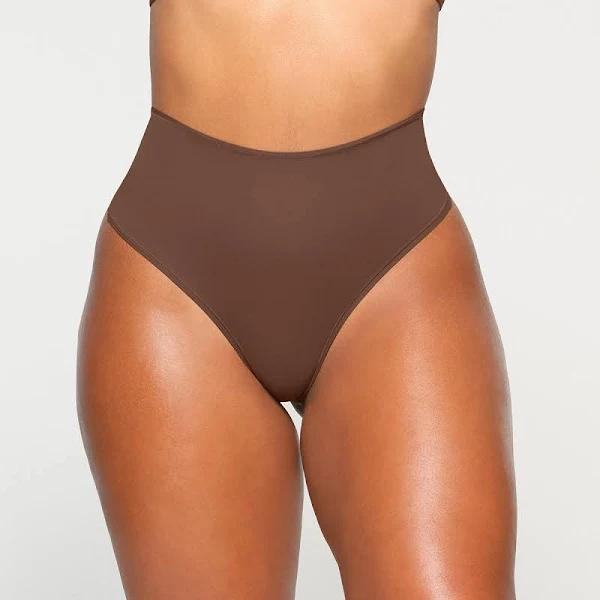 SKIMS High-Waisted Thong | Jasper | Medium Neutral | Fits Everybody | XL | X-Large | Women's