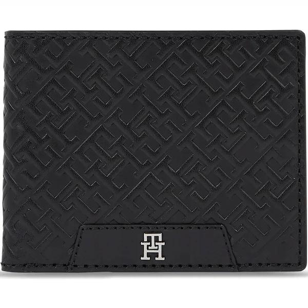 Tommy Jeans Th Mono Leather Mini CC Wallet Black