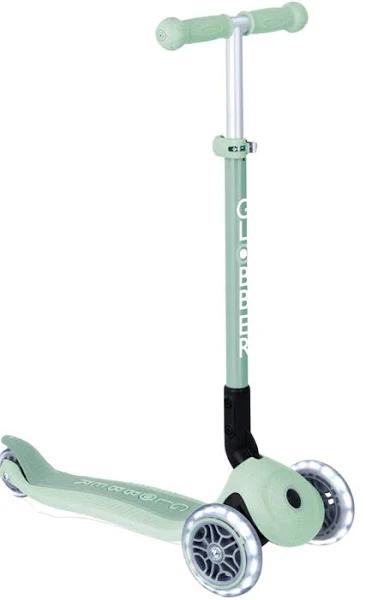 Globber Ecologic Primo Foldable Scooter With Lights - Pistachio