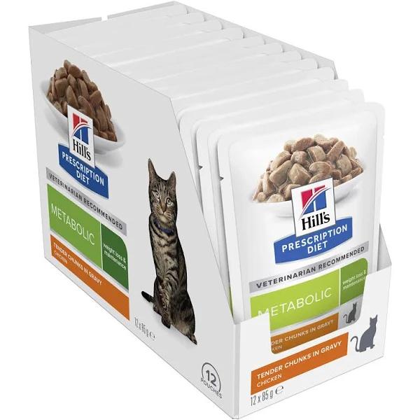 Hills Prescription Diet Metabolic Cat Food 85gx12