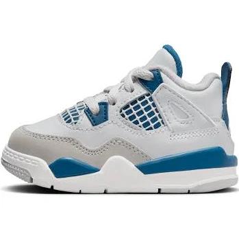 Jordan Air 4 Retro 'Military Blue' Infant's - White - 10