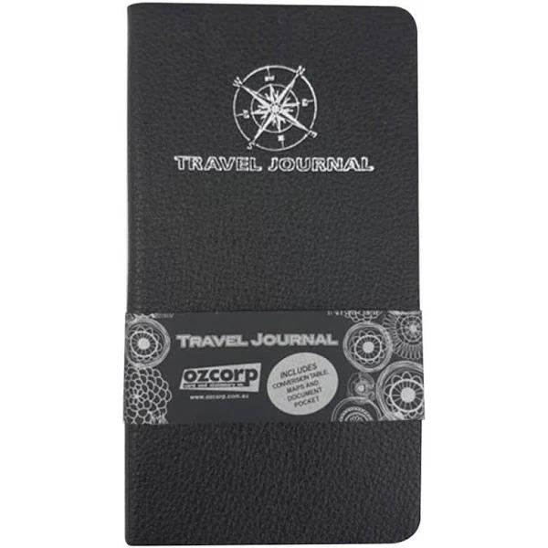 Ozcorp Soft Cover Slim Travel Journal (Black)