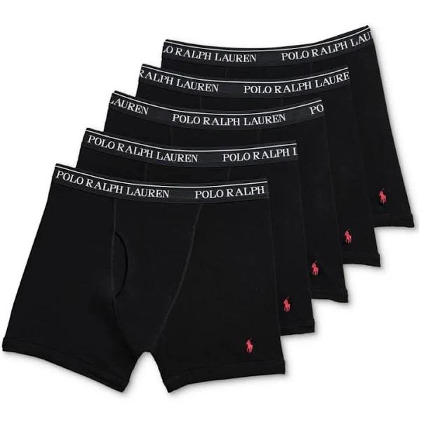 Ralph Lauren Polo Mens Classic Fit w/Wicking 5-Pack Boxer Briefs