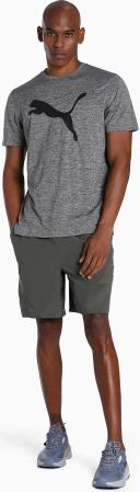 Puma Mens Favourite Heather Cat Train Tee Medium Gray Heather / XL