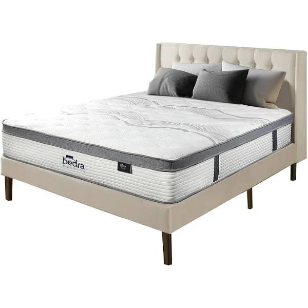 Bedra Queen Mattress Euro Top Bed Mattress Pocket Spring Medium Firm 34cm 7 Zone - AfterPay & zipPay Available