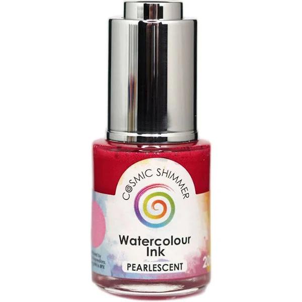 Cosmic Shimmer Pearlescent Watercolour Ink 20ml - Passionately Pink