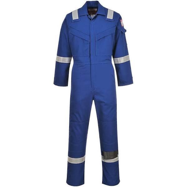 Portwest Unisex Adult Flame Resistant Anti-static Overalls Royal Blue 3XL