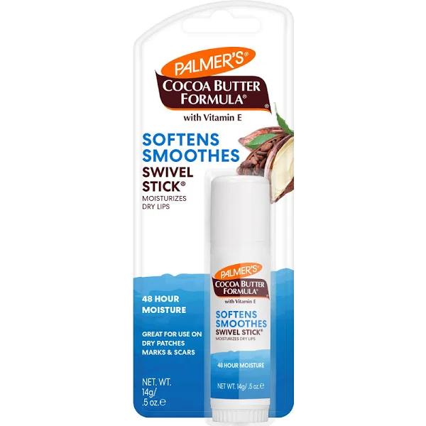 Palmer's Cocoa Butter Formula Moisturizing Swivel Stick with Vitamin E, Lip Balm Easter Basket Stuffer, Face & Body Moisturizer Stick Ideal for