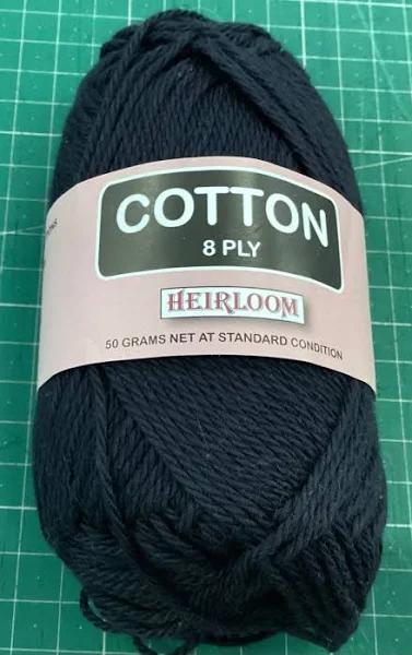 Heirloom Cotton 8ply Black 6601 (Discontinued)