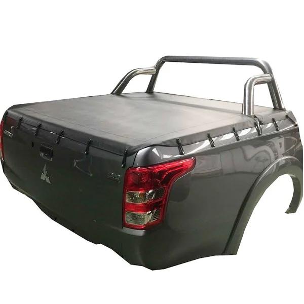 Bunji Loop Tonneau Cover To Fit Mitsubishi Triton MQ-MR Dual Cab Fitted With Factory Sports Bars (July 2015 To Current)