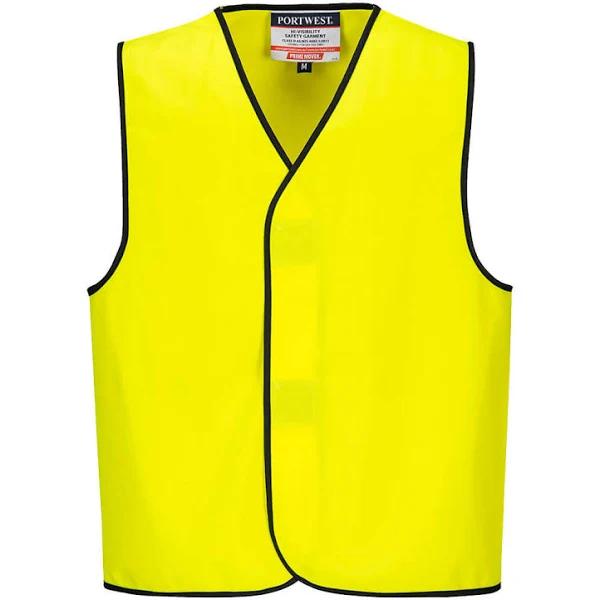 Hi-Vis Vest Class D, L / Yellow