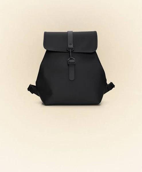 Rains Black Bucket Backpack