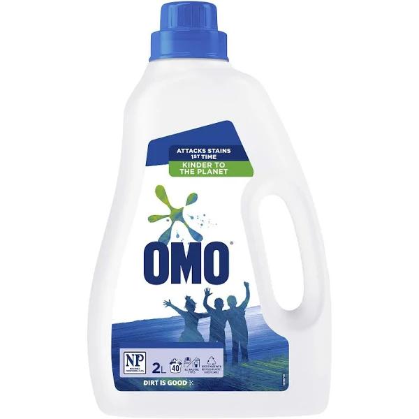 Omo Active Clean Laundry Liquid Detergent Front & Top Loader 2L