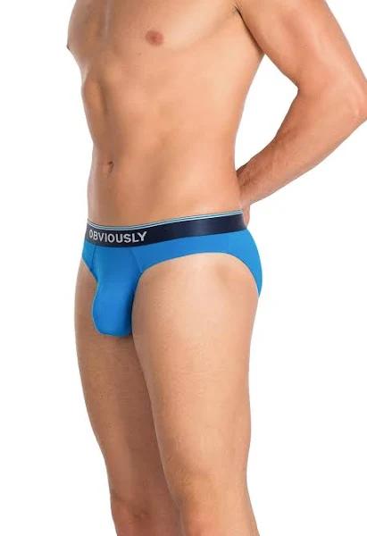 Obviously PrimeMan AnatoMAX Hipster Brief - Maui Blue Extra Large