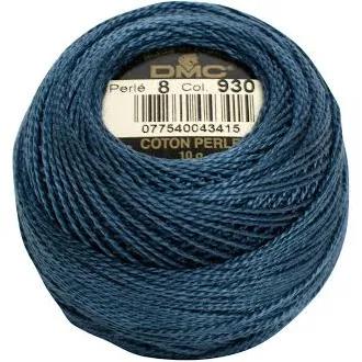 DMC Pearl Cotton Ball Size 8 87yd Dark Antique Blue