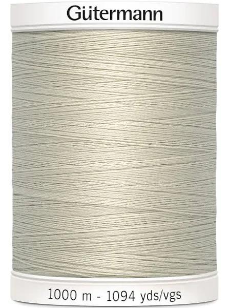 Gutermann Sew-all Thread #299 Light Beige Grey 1000m Spool M292 100% Polyester