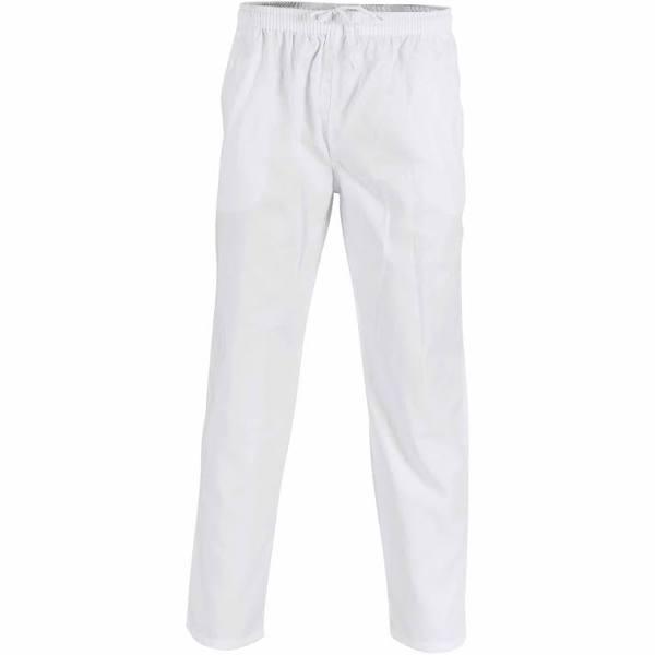 DNC Chef Pants Polyester Cotton Drawstring White 2XL