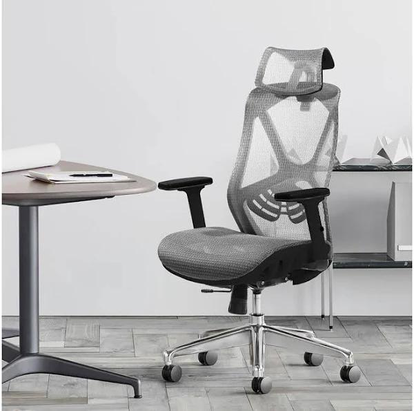 MIUZ Ergonomic Mesh Office Chair Gaming Executive Fabric Seat Headrest Dark