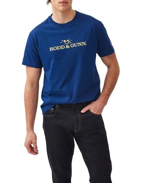 Rodd & Gunn Logo T-Shirt in Electric Blue XL