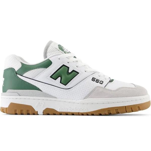 New Balance 550 White - Size 5 - esb White Green