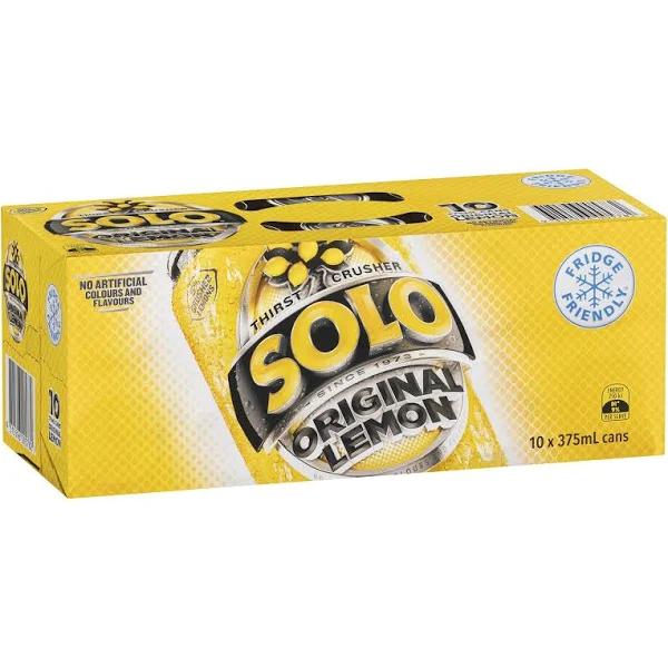 Solo Lemon Flavour Multipack Cans 375ml