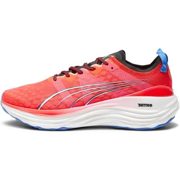 ForeverRun Nitro Men's Running Shoes in Fire Orchid/Black/Ultra Blue, Size 11.5 by Puma