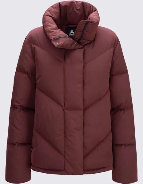 Macpac Womens Jollie Down Jacket Chocolate 12 @ Rebel Active