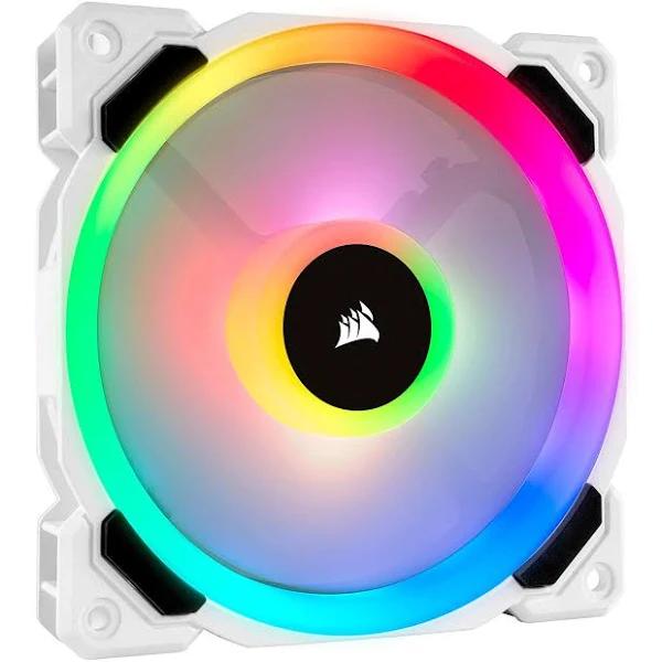 120mm Corsair LL120 White Dual Light Loop RGB PWM Fan