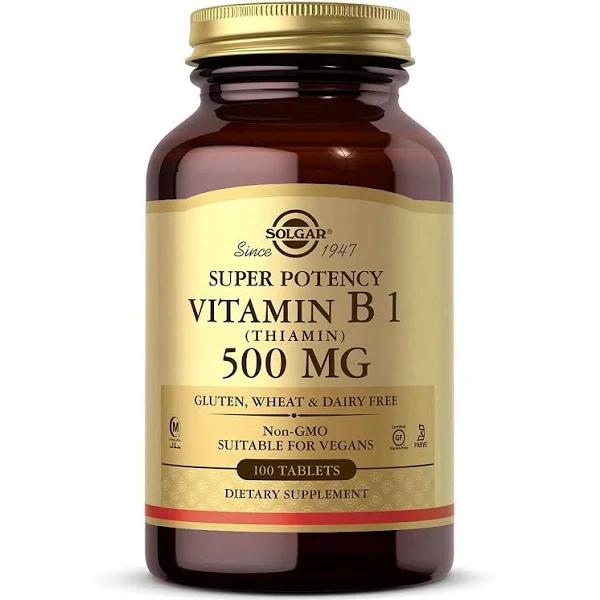 Solgar - Vitamin B1 (Thiamin) 500 mg, 100 Tablets