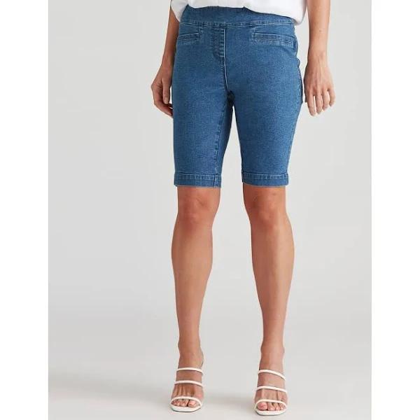 Millers Comfort Denim Shorts - Womens - Mid Wash Size Small - AfterPay & zipPay Available