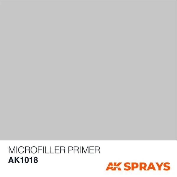 AK Interactive Microfiller Primer - Spray Paint 150ml (Includes 2 Nozzles) [AK1018]