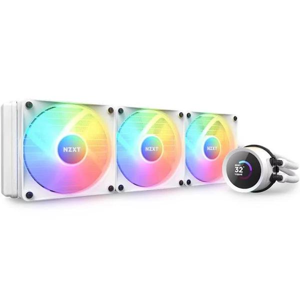 NZXT Kraken 360mm RGB AIO Liquid CPU Cooler - White RL-KR360-W1