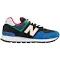 New Balance 574 Rugged Black Captain Blue