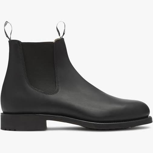 R.M. Williams Men's Gardener Leather Chelsea Boots - Black - UK 9