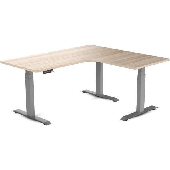 Desky L-Shape Melamine Sit Stand Desk