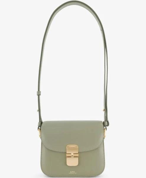 A.P.C Sac Grace Mini in KAW Green Taupe