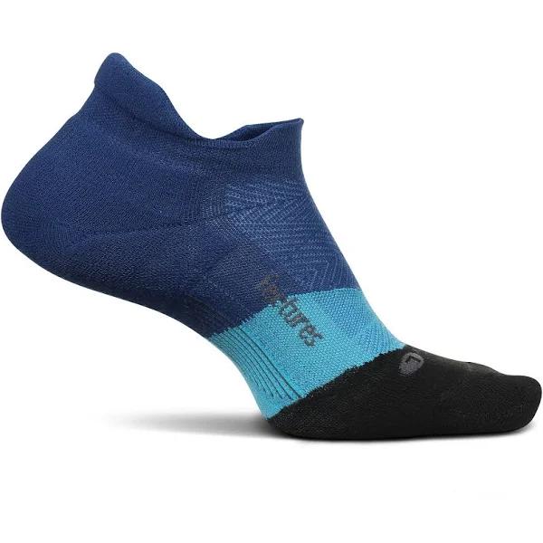 Feetures Elite Max Cushion No Show Tab Socks, Turquoise / Medium