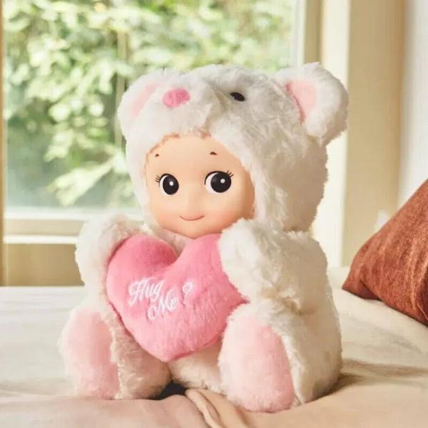 Sonny Angel Hugs Teddy Fluffy Doll Pure White