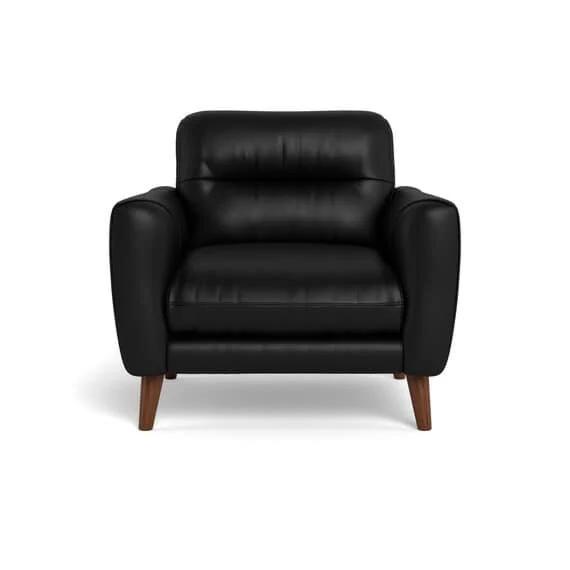 fistral Leather Armchair Black by Freedom