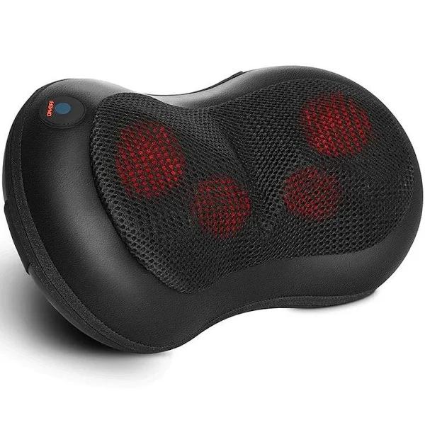 Naipo Neck and Back Shiatsu Massage Pillow Massager Heat Deep Kneading Relax