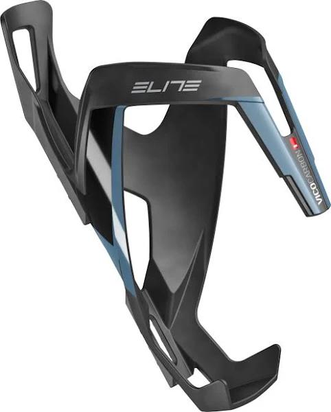 Elite Vico Carbon Bottle Cage - Mat - Blue Graphic