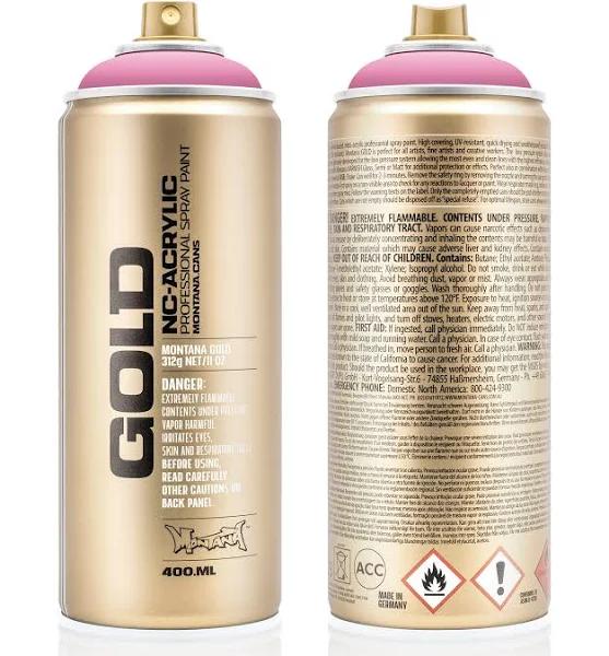 Montana Gold Spray Paint 400ml Shock Pink Light