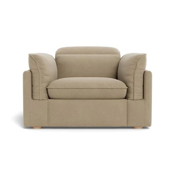 Sorrento Fabric Electric Recliner Armchair Stone by Freedom