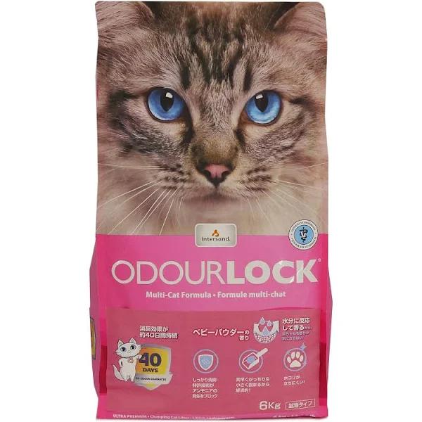 Odorlock Baby Powder Clumping Cat Litter - 5.5kg