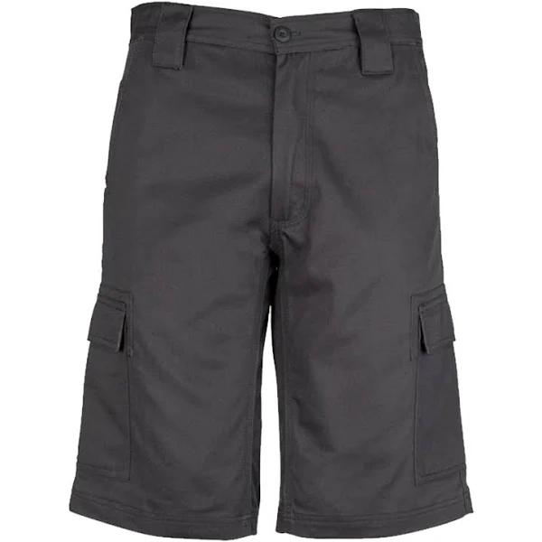 Syzmik Mens Drill Cargo Short (ZW012) 82 / Charcoal