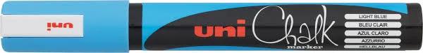 Uni Bullet Tip Chalk Marker 2.5mm - Light Blue