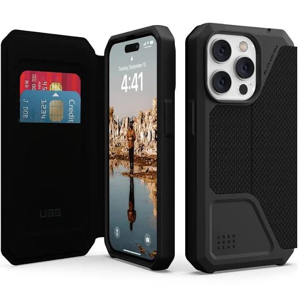 UAG Metropolis Case For iPhone 14 Pro - Kevlar Black