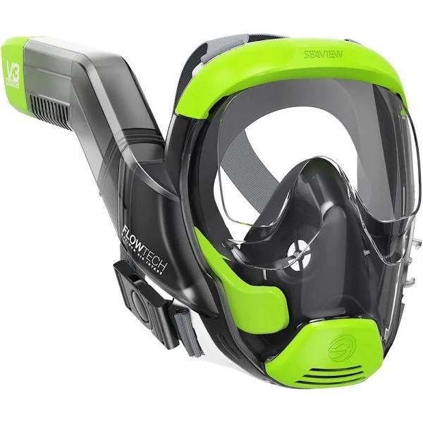 Seaview 180 V3 Full Face Snorkel Mask Adult- The V3 Is The Perfect Snorkeling Gear For Adults and Kids- Patented Flowtech Side Snorkel Design- Up To