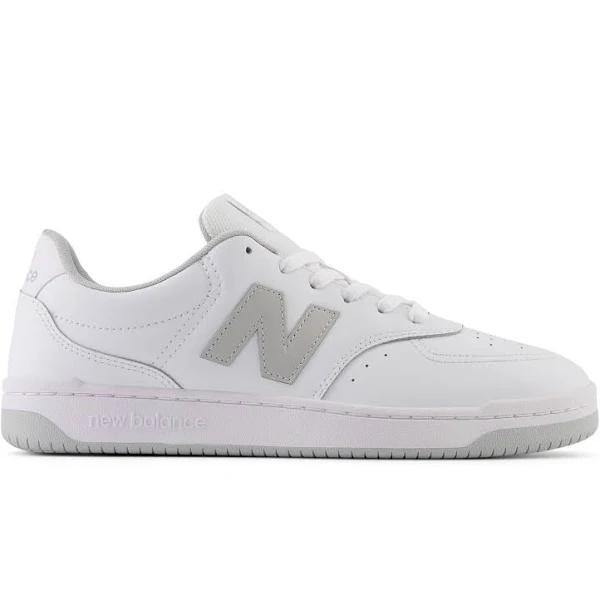 New Balance Unisex BB80 White/Grey - Size 9